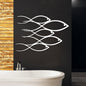 School Of Fish Metal Wall Art